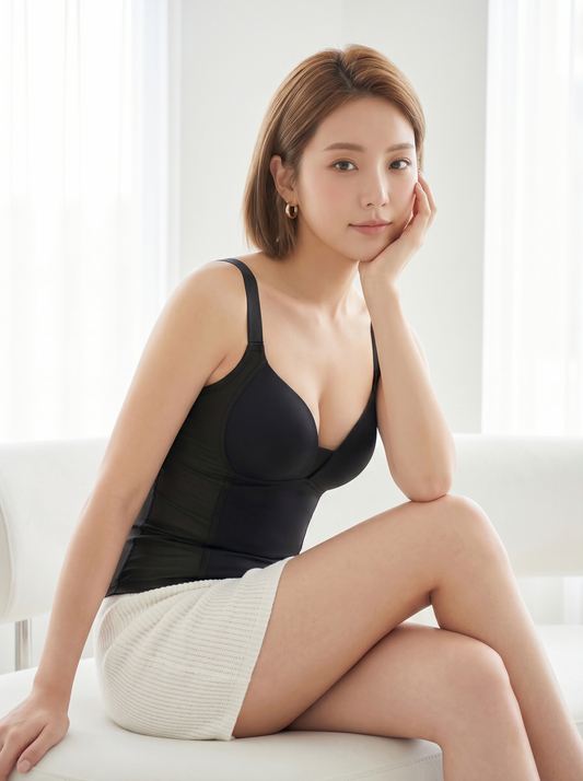 Women's Shapewear Cami with Built-in Bra Tummy Control Body Shaper Wholesale OEM/ODM