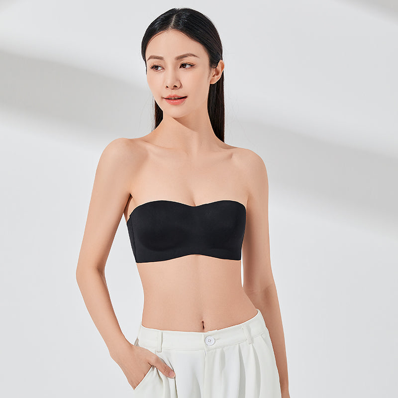Essential anti-skid strapless underwear for spring and summer, women's small breasts gathered together without marks, invisible wrap bra, thin bra