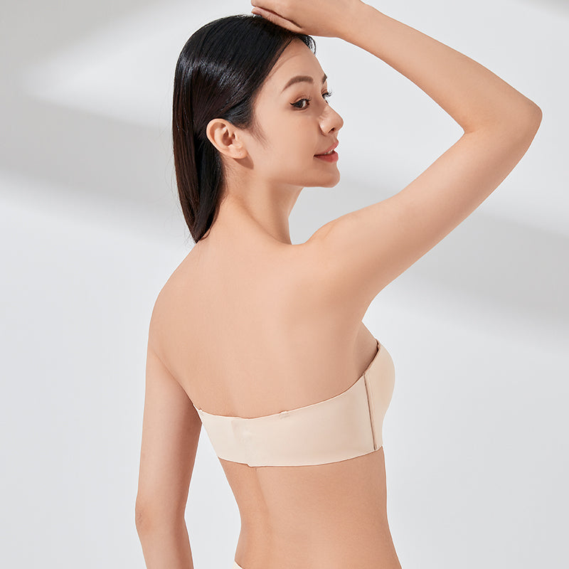 Essential anti-skid strapless underwear for spring and summer, women's small breasts gathered together without marks, invisible wrap bra, thin bra