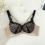 Fashion sexy thin breathable soft underwire ultra-thin underwear crystal cup show small thin bra