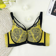 Fashion sexy thin breathable soft underwire ultra-thin underwear crystal cup show small thin bra