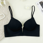 The same brand with a large backless sexy deep V-shaped small ribbon back style bra with no marks, breathability, small and slimming underwear